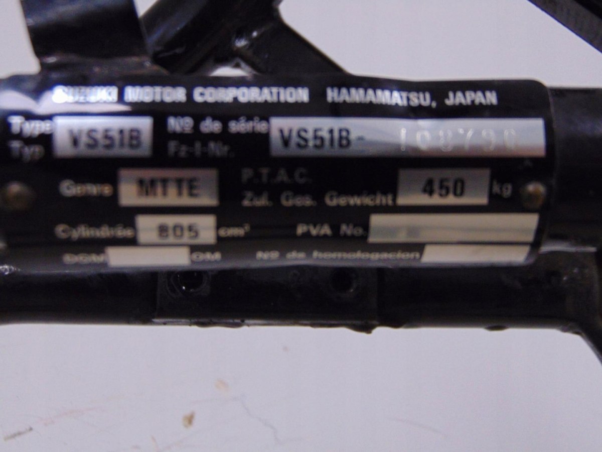 SUZUKI VX800 RAMA + DOKUMENTY 1996
