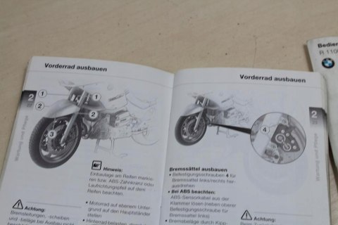 BMW R1100 RS MANUAL KSIĄŻKA SERWISOWA NIEMIECKI