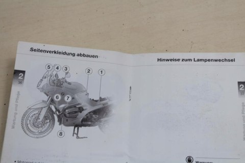BMW R1100 RS MANUAL KSIĄŻKA SERWISOWA NIEMIECKI