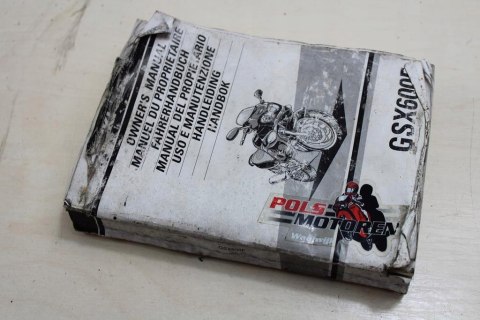 SUZUKI GSX600F JAJKO MANUAL INSTRUKCJA OBSŁUGI