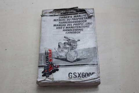SUZUKI GSX600F JAJKO MANUAL INSTRUKCJA OBSŁUGI